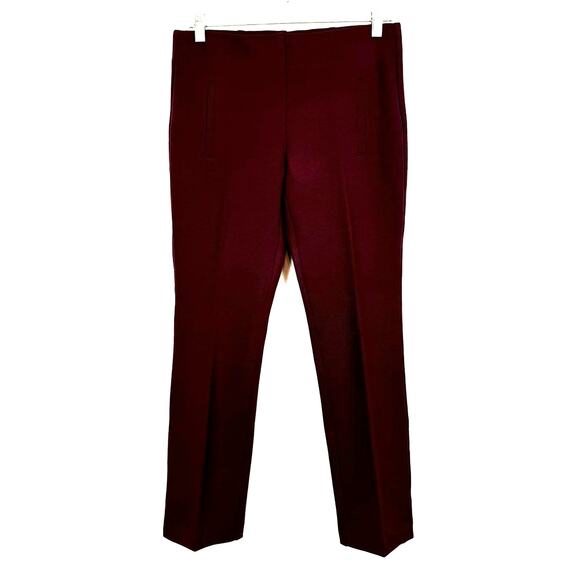 Chico's So Slimming Petite Juliet Straight-Leg Pants Maroon/Wine Size 00P [2P] - Picture 4 of 12